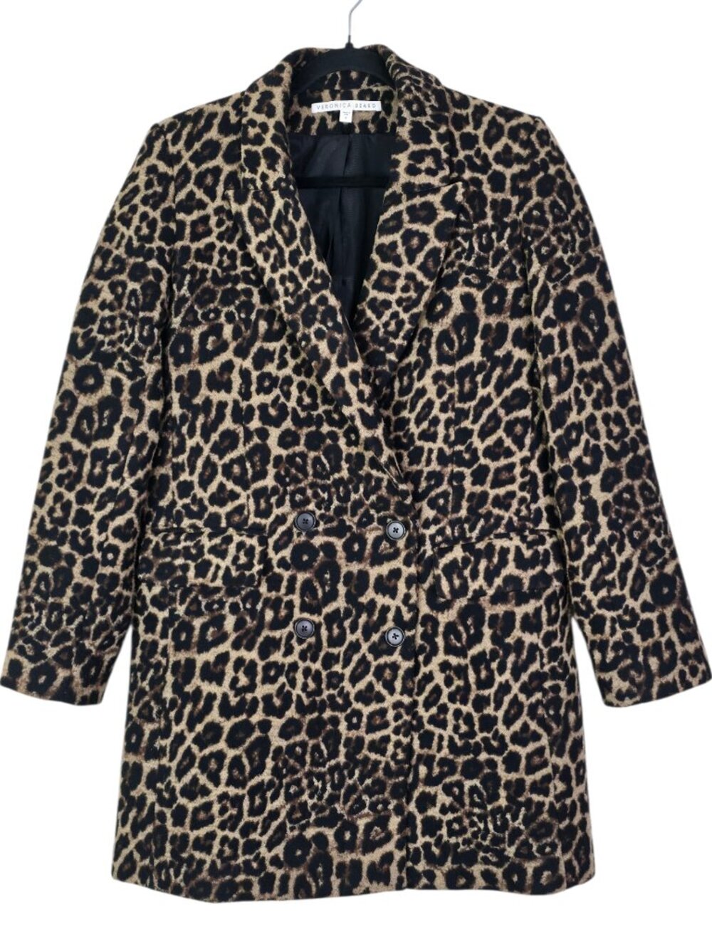 Veronica Beard Senna Coat Leopard Animal Print Dickey Jacket Size 2 - Picture 3 of 11